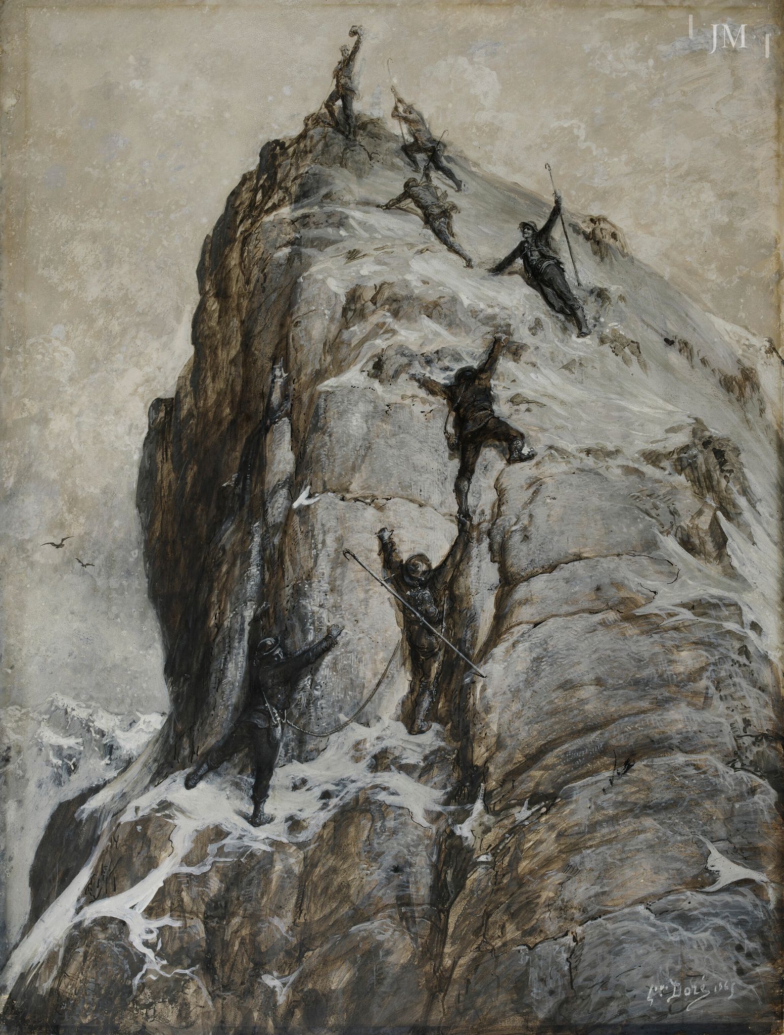 The Ascent of the Matterhorn, Arrival at the Summit